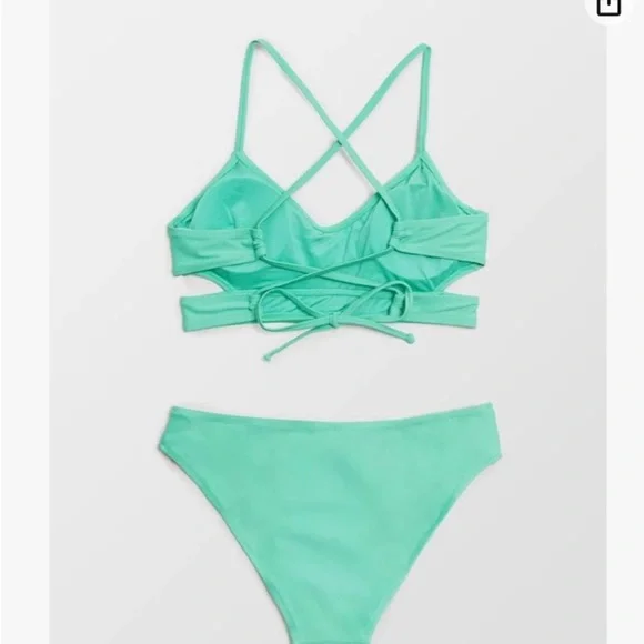 Cupshe aqua green bikini - Picture 7 of 10
